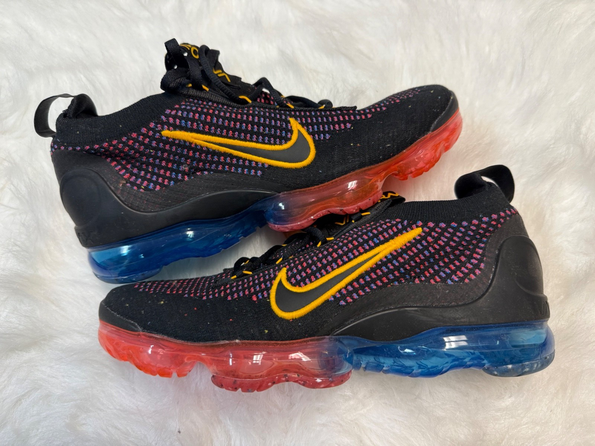 DV2118-001 Nike Air Vapormax 2021 Flyknit Black Multi-Color 