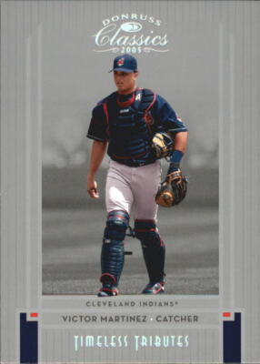 2005 Donruss Classics Timeless Tributes Silver #41 Victor Martinez /100 - NM-MT