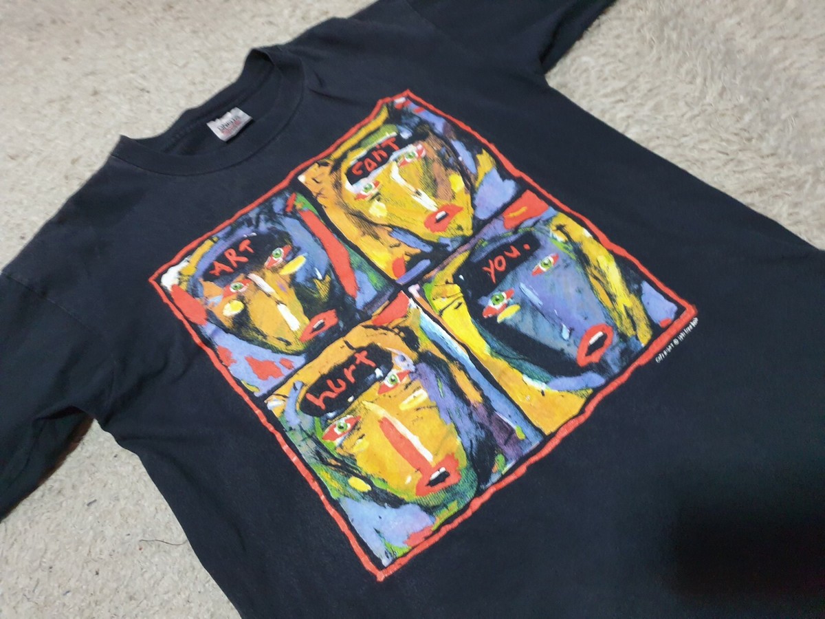 Rare vintage 90s Art Can't Hurt You T-Shirt Rare Fred Babb Design