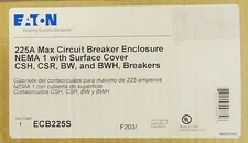 EATON CUTLER HAMMER Nema 1 225A CSH CSR BW BWH Circuit Breaker Enclosure ECB225S