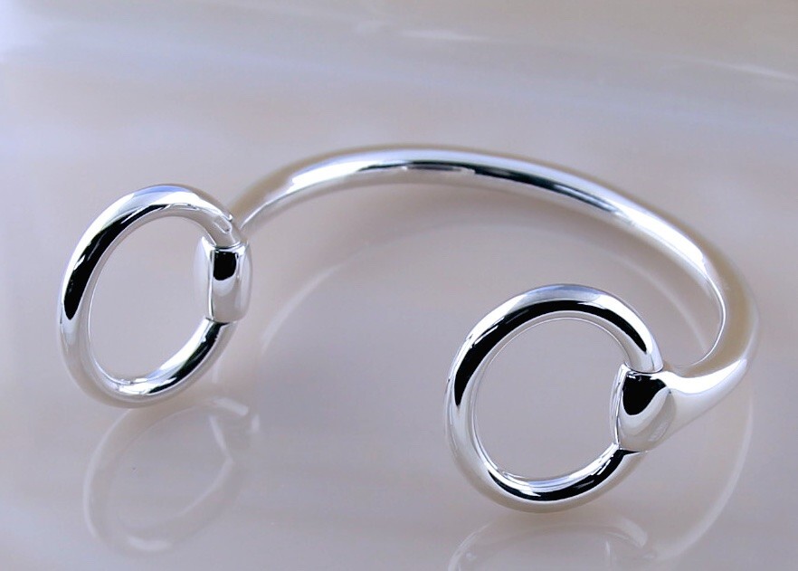 Hermes Nausicaa Horsebit Cuff Bracelet in Sterling Silver Hermes Nausicaa Horsebit Cuff Bracelet in Sterling Silver