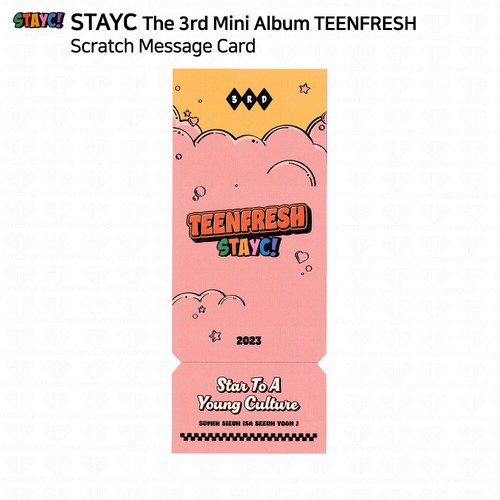 StayC 3rd Mini Album TEENFRESH Original Ver Digipack Ver Photocard 4cut Photo - Picture 105 of 120