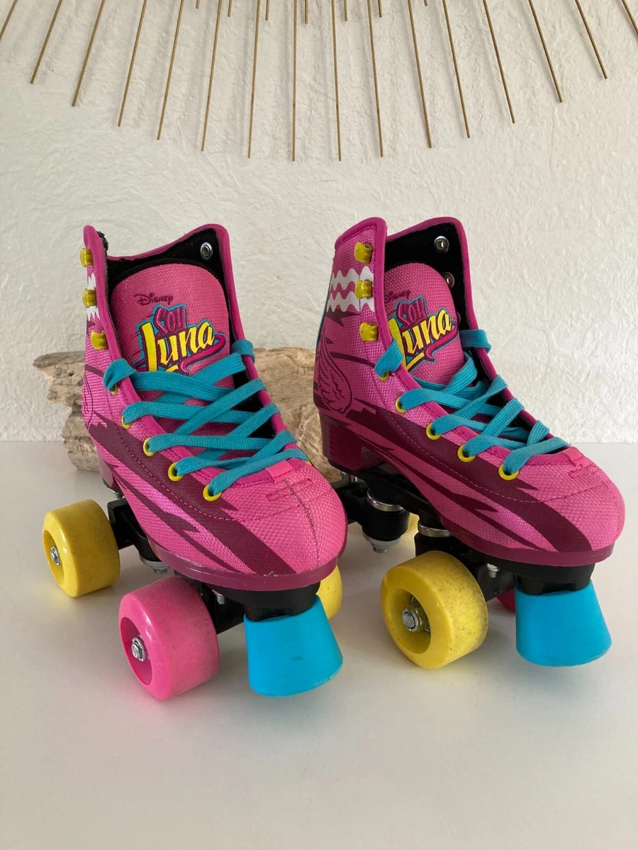 Pair of Disney Soy Luna Roulette Skate Rollers Size 30-31