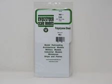 Evergreen Scale Models 9060 Plain Styrene Sheet .06" Thick 6" x 12" (1)