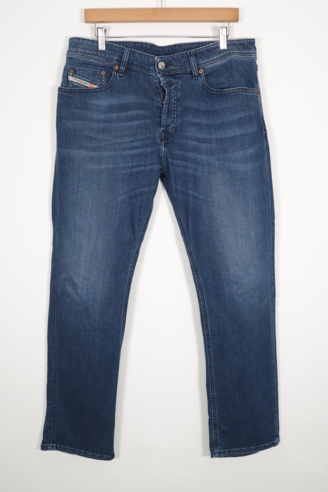 Mens Diesel WAYKEE Stretch Straight Regular Blue Jeans W34 L30 Wash