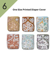 6-PACK KaWaii Baby Happy Leak-Free One Size Reusable Diaper Cover 8-36 lb