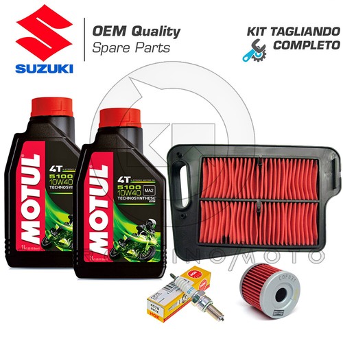 Kit Entretien Moto Yamaha MT125 2014-2019 - Huile 10W40 1L + Filtre HF141 + Bougie NGK CR9E - 6