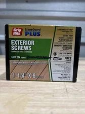 NEW BOXES!! Grip Rite Prime Guard Plus 1-1/4" x 8 Exterior Green Screws T-25 T25
