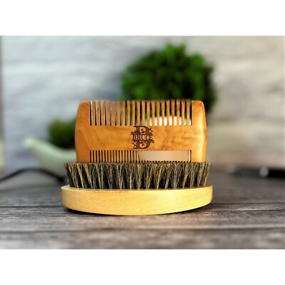 Personalized Beard Brush Gift Grooming Beard Comb Set Groomsmen Engraved Gift