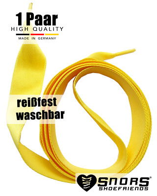 SNORS Schnürsenkel Flach SATIN GOLD 75-130cm 10+16mm Satin - Foto 6