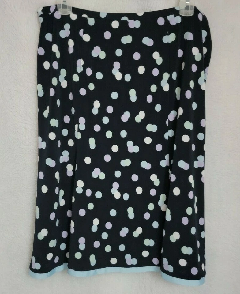 Emma James Liz Claiborne Womens Skirt Size XL X Large Multicolor Polka Dot - Image 4 of 4
