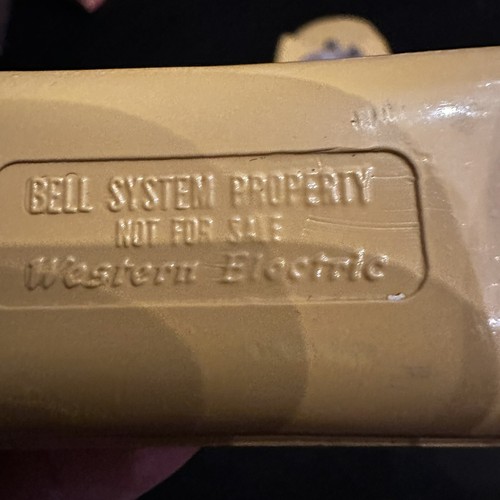 Vintage Princess Telephone Gold Yellow 702B Bell System Rotary Dial Bell 1960s - Picture 9 of 11