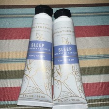 2 Bath Body Works Aromatherapy Sleep Lavender Vanilla Hand Cream 1 oz. New