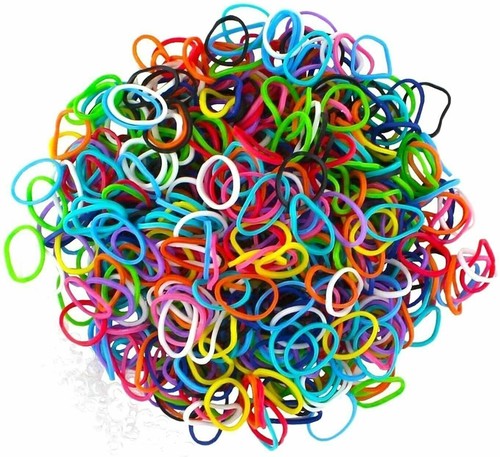 LOOM BANDS ASSORTED BRACELET MAKING MULTI COLOUR 600-15000 RUBBER DIY KIDS UK - Picture 14 of 53