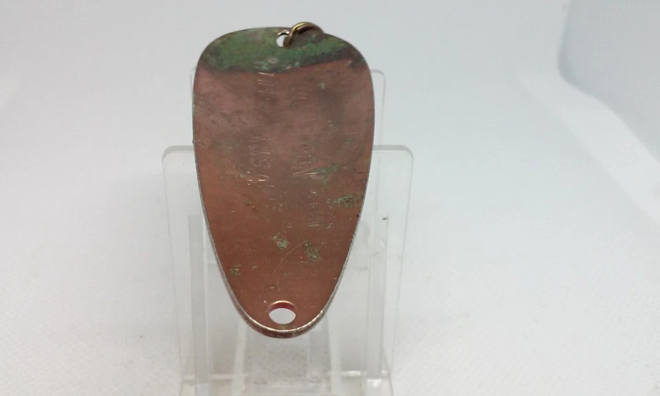 Señuelo de pesca vintage cuchara acuática zorro azul rojo/blanco 3 1/2" cuchara oscilante Foto 4 de 4