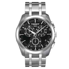 *BRAND NEW* TISSOT MEN'S COUTURIER CHRONOGRAPH BLACK DIAL WATCH T0356171105100