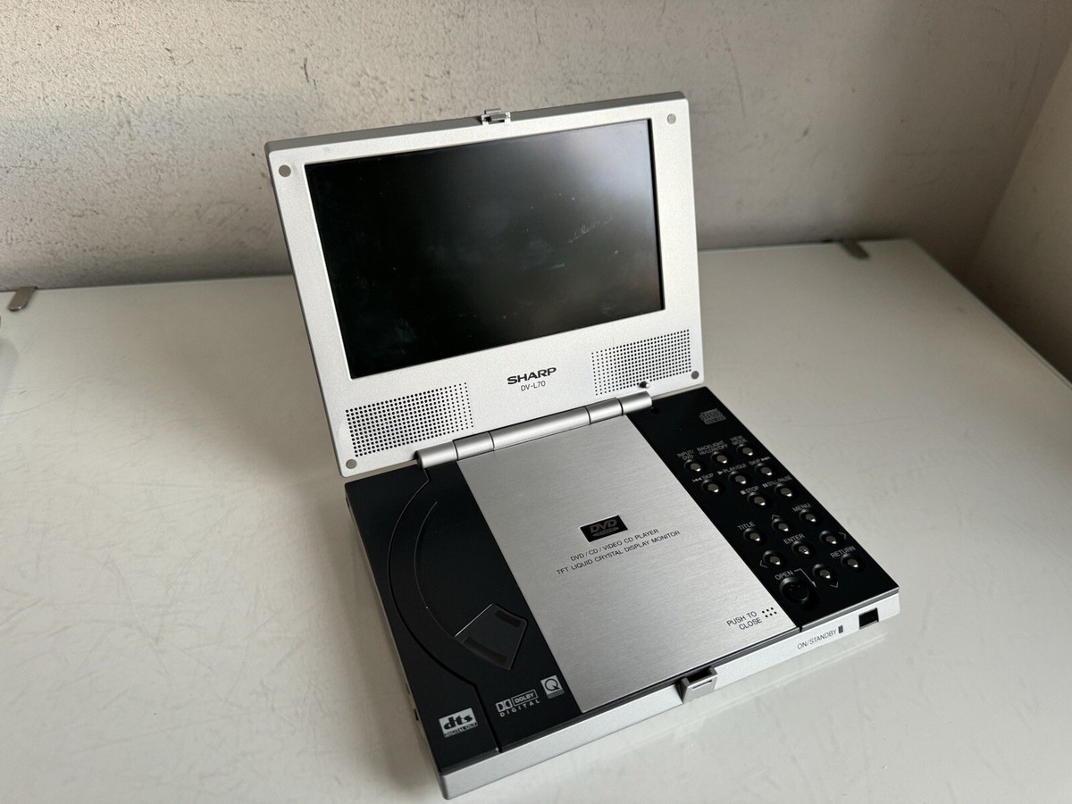 SHARP DV-L70S Portable DVD Video CD Player 7” TFT LCD Monitor Not