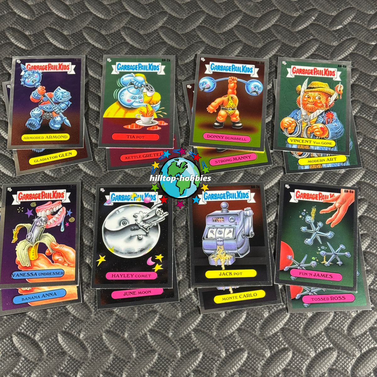 GARBAGE PAIL KIDS CHROME 7 COMPLETE 100-CARD BASE SET+2 WRAPPERS