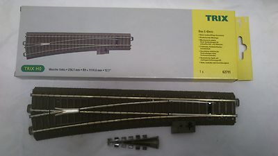 * Trix 62711 HO große manuelle linke Spur C Weiche Spur HO / 00 nagelneu