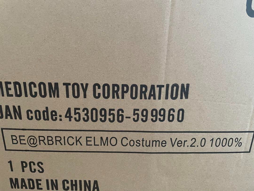 BE@RBRICK 1000% ELMO Costume Ver.2.0 SESAME STREET MEDICOM BE@RBRICK 1000% ELMO Costume Ver.2.0 SESAME STREET MEDICOM
