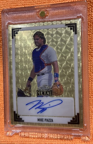 2024 LEAF METAL MIKE PIAZZA #91A-MP1 Autograph Pulsar Super Prismatic 1/1 - Picture 2 of 10
