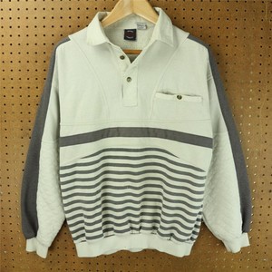 vtg-80s-90s-SAUGATUCK-polo-sweatshirt-XL-tag-ugly-boxy-vaporwave-color-block