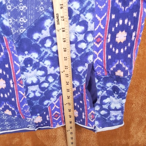 FREE PEOPLE Top Womens Medium Blue Purple Tank Pullover Oversized MOVEMENT - Picture 7 of 8