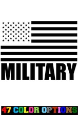 Vinyl Decal Truck Car Sticker Laptop - USA United States Flag American Military