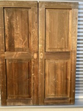 altes Paar  Fensterläden Rahmen mit Füllung Schranktüre Altholz Fichte