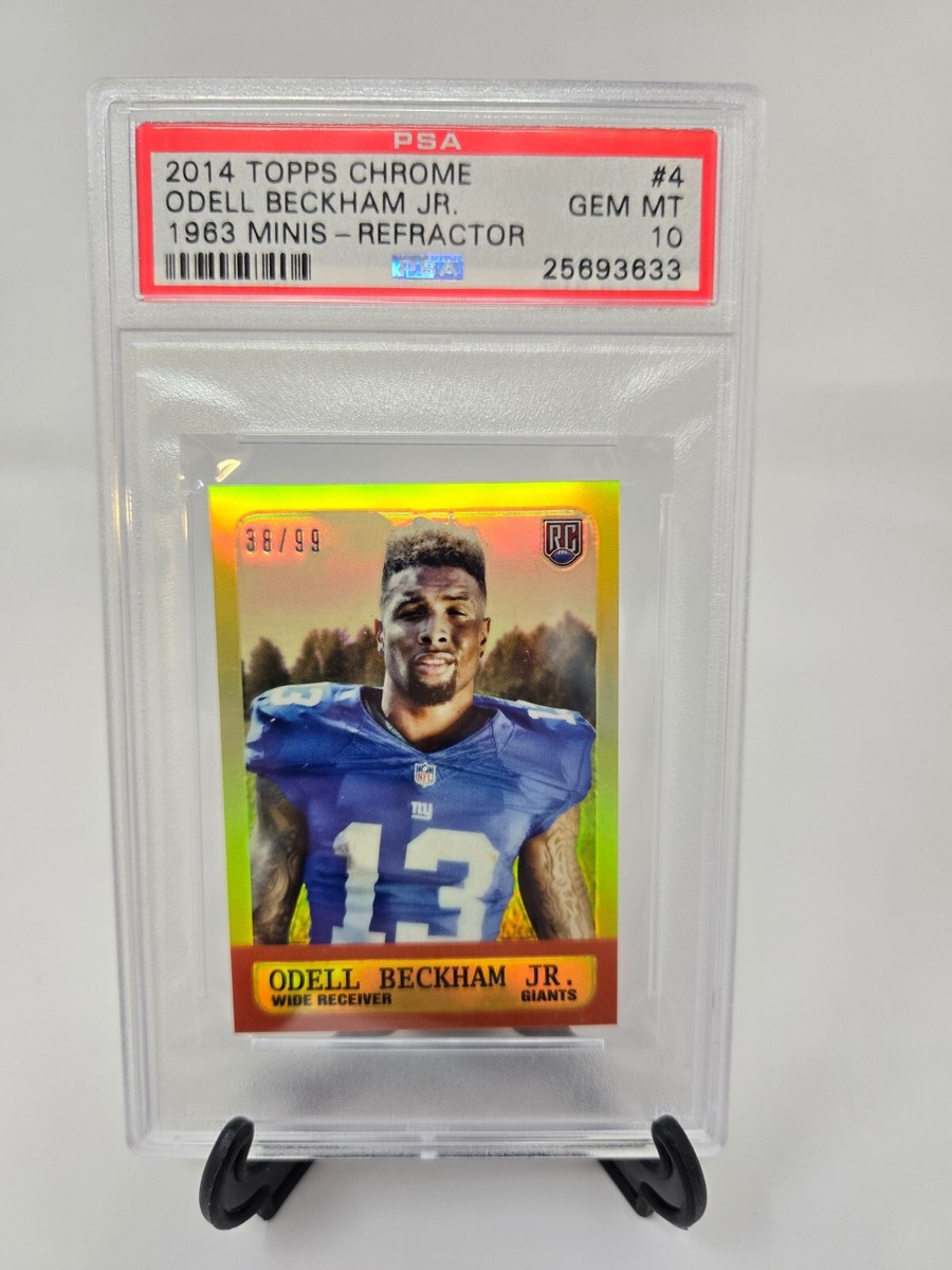 NFL ボブルヘッド カリカチュア オデル・ベッカム jr. 2014 Topps Chrome Odell Beckham Jr Rookie Rc Gold Refractor /99