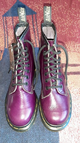 Dr martens 1460 purple boots made in 