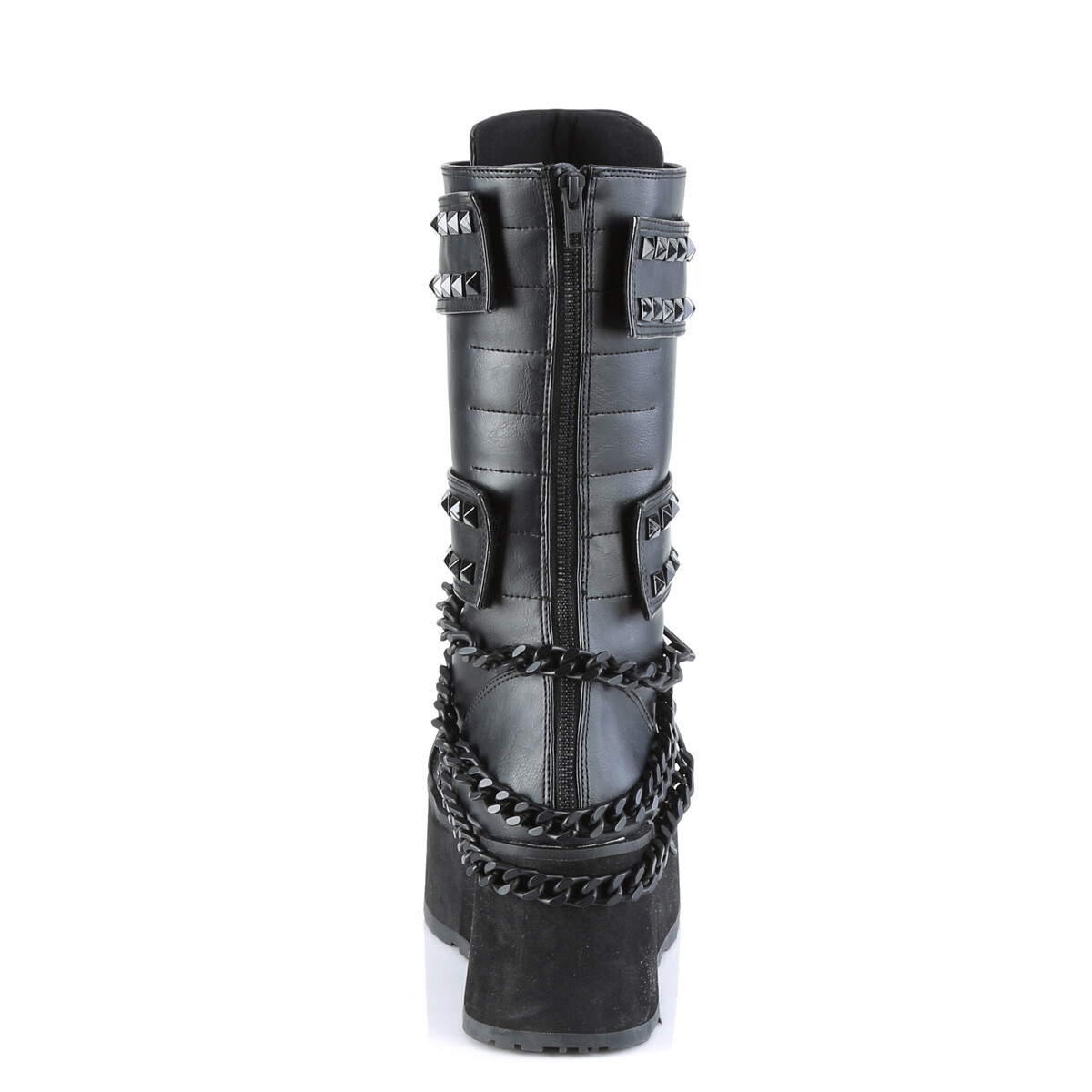 Demonia Trashville 138 grey Demonia Trashville-138 Black Vegan Leather Platform... | Depop main image 3