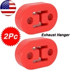 2X Rubber Polyurethane Exhaust Tail Pipe Mount Holder Brackets Hanger Insulator