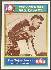 Alex Wojciechowicz 1990 Swell Greats #57  Football Card