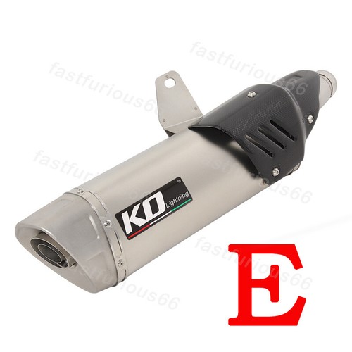 Exhaust Tail Pipe Silencer Muffler Steel+Carbon Slip For KOVE ZF525X ZF500GY-A - Picture 8 of 14