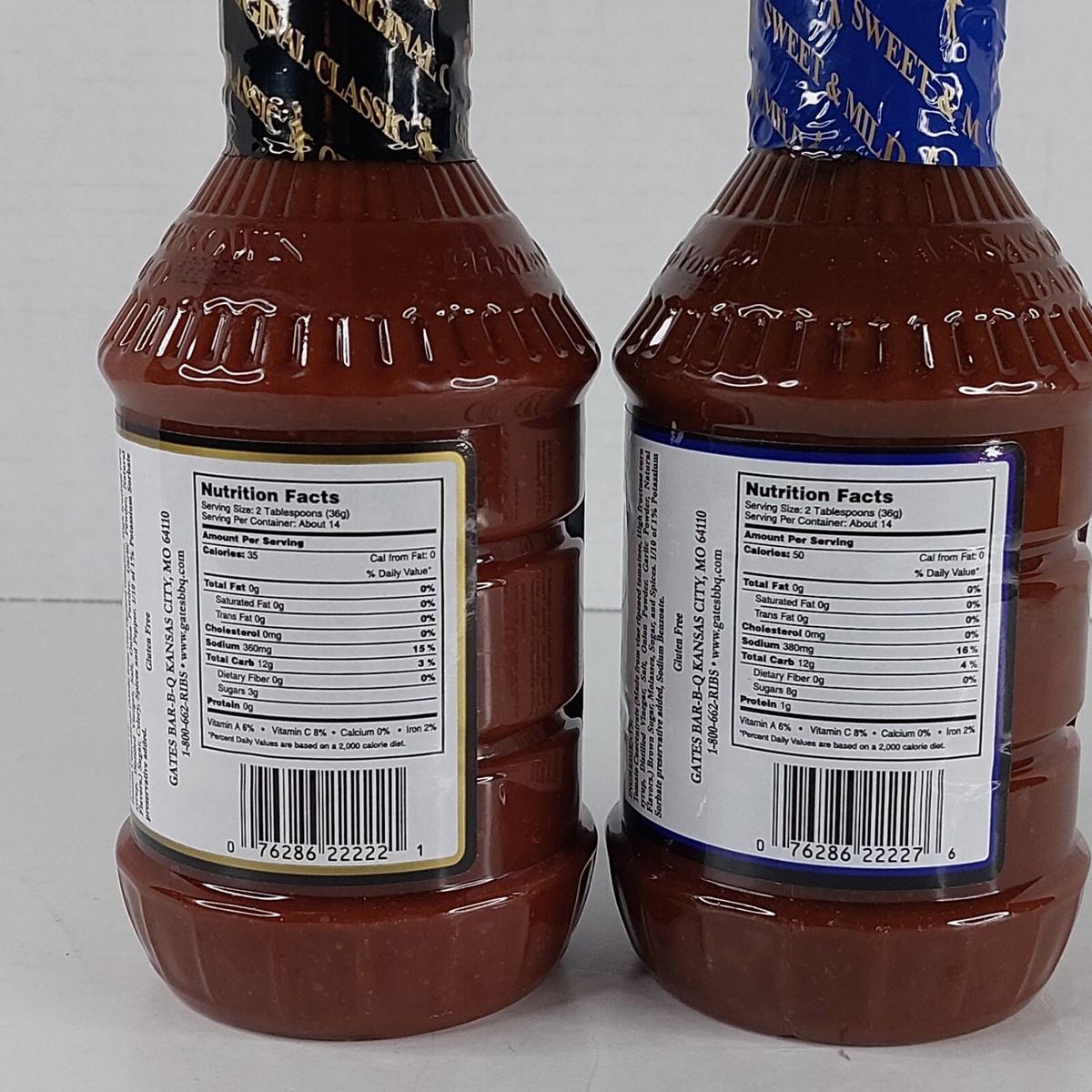 Gates Original Classic Sweet Mild Bar-B-Q Sauce 18oz Pack Kansas City  BBQ