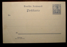 DR 1900/01: GA Pocztówka P 51 b, bez znaku wodnego, 2 pfg., niewykorzystana 