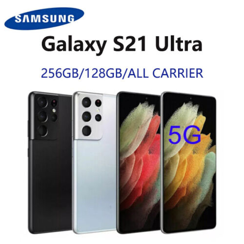 New Samsung Galaxy S21 Ultra 5G SM-G998U 128GB/256GB Fully Unlocked 108MP 6.8"