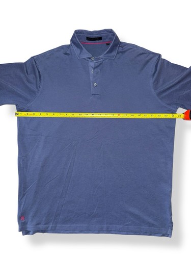 Greyson Golf Polo Shirt Wolf Logo Brrr Stretch Fabric Ocean Blue size L - Foto 7 di 8