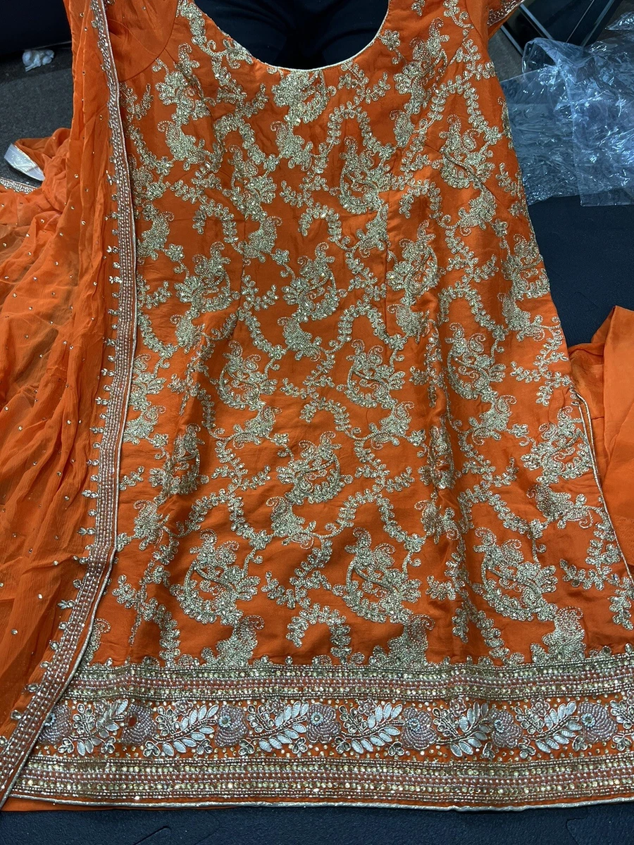 Stitched Punjabi Suit Salwar Kameez Silk 45 46 Inch Bust 48 49