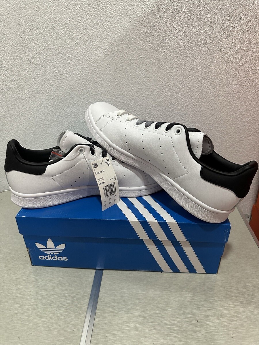 adidas Stan Smith White Black shoe EF4689 men size 10 New Fast