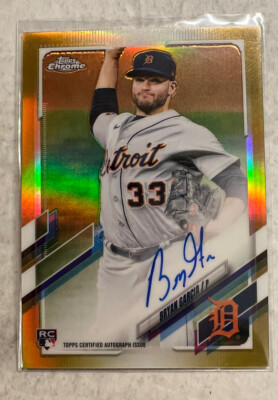 2021 Topps Chrome Bryan Garcia R/C Gold Auto #d 21/50
