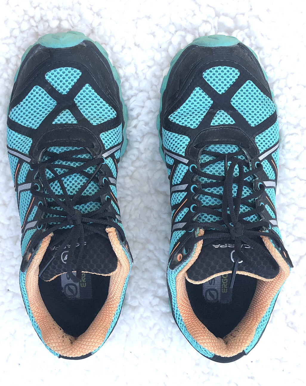 SAOLA Scarpa Proton Trail Running Teal Vibram Sole Scarpe Donna Taglia 7 5 Uomo Taglia 6 5