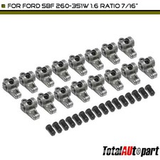 17-4ph Stainless Steel Roller Rocker Arms For Ford Sbf 260-351w 1.6 Ratio 716in
