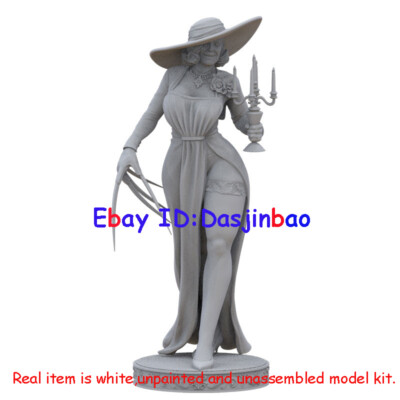 Alcina Dimitrescu With Lamp 3D Print Model Kit Unpainted Unassembled 26cm