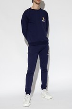 Moschino Tracksuit Navy Teddy Logo Sweatshirt and Joggers Men  s Size Large