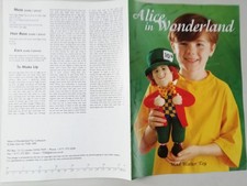 Alan Dart Alice in Wonderland  Mad Hatter Toy   Knitting Pattern Free P & P