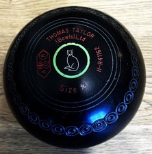 SINGLE TAYLOR INTERNATIONAL SIZE 3 LAWN BOWL IN GREAT CONDITION