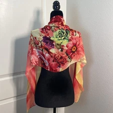 Bohemian Fire Neck Wrap Clearance Exotic Floral Shoulder Head Scarf for women 