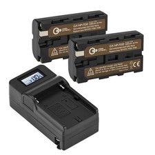 Green Extreme 2x NP-F550 7.2V 18.72Wh Batteries, Bundle with Green Extreme Smart